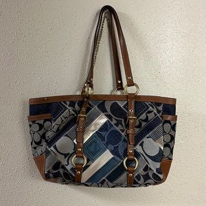 Navy Coach Handbag